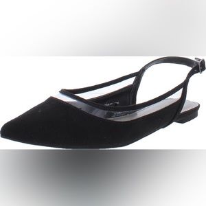 Worthington Gibby Black Pointed Toe Ballet Flats